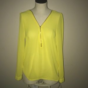 NWT Onayaya Yellow Blouse!